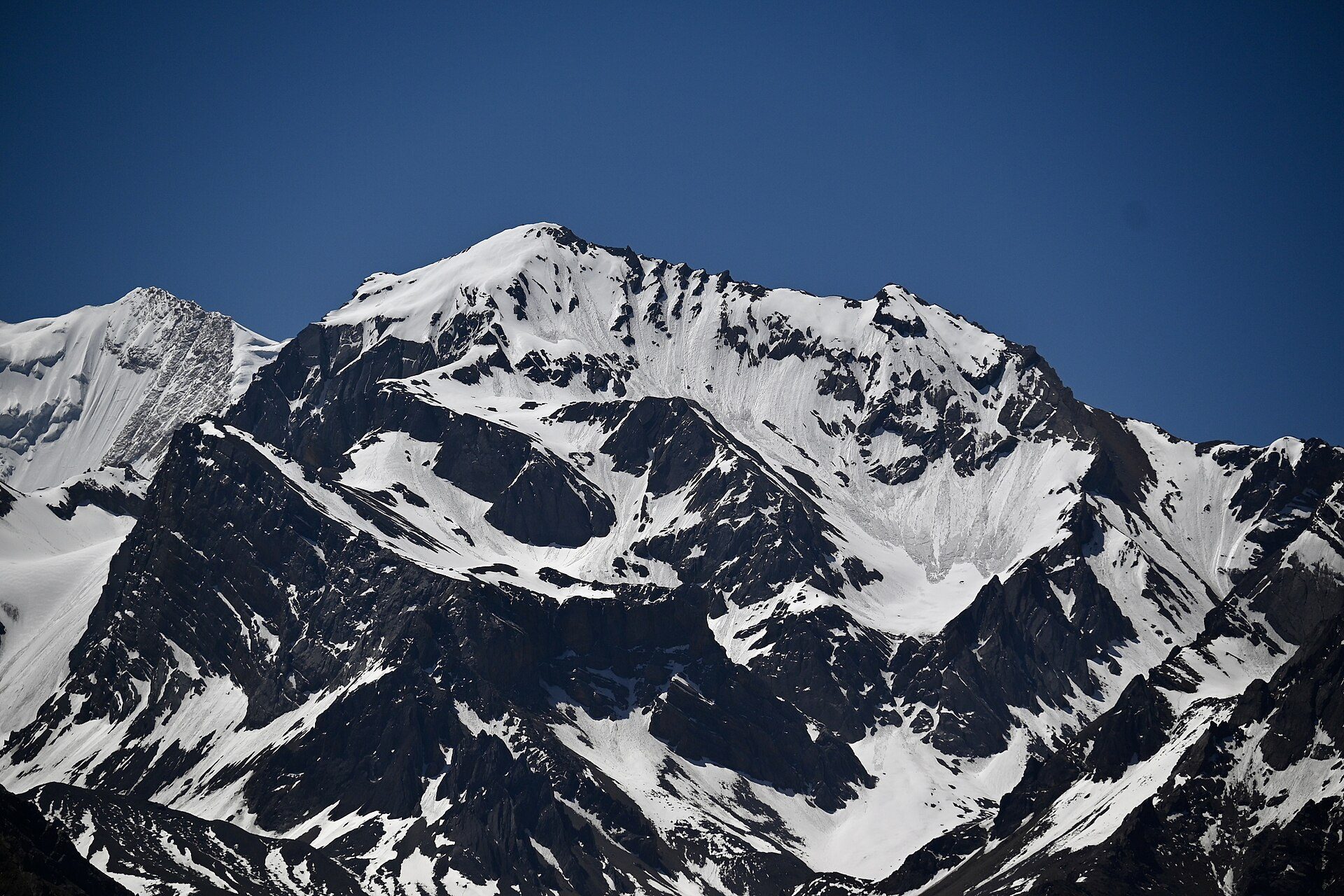 Om Parvat seen from a distance